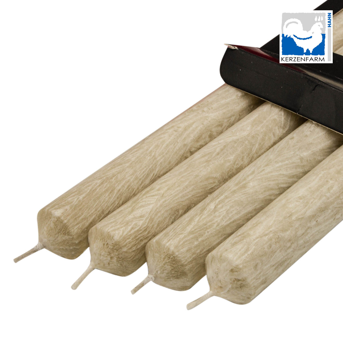 Stick candles - Plantbased Stearin - 4 pieces - Different colors