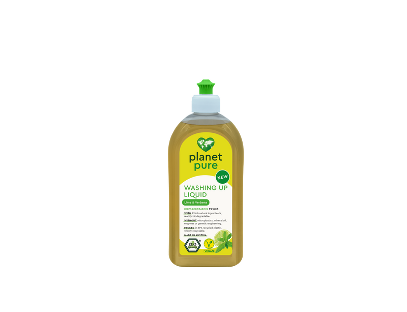 Planet Pure - Dishwashing Liquid - Lime & Verbena - 500 ml