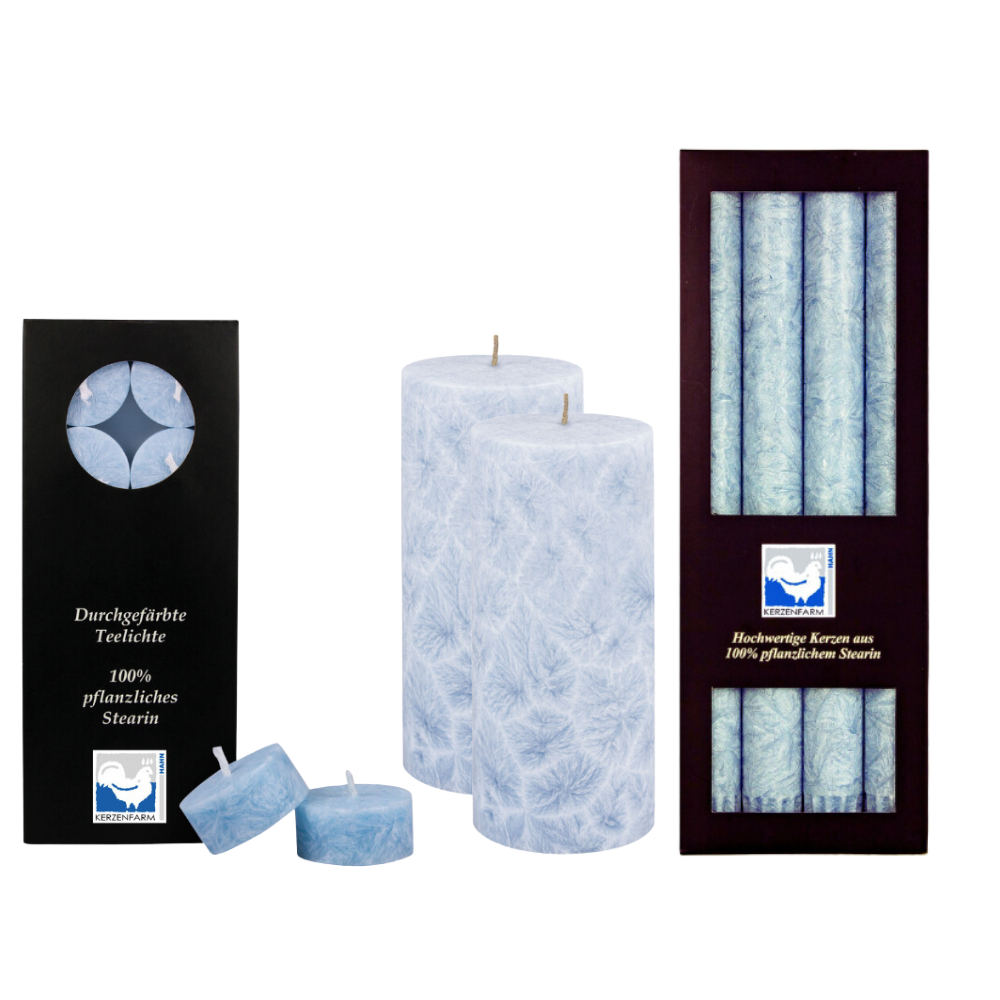 Plantbased stearin candle set – Different colors