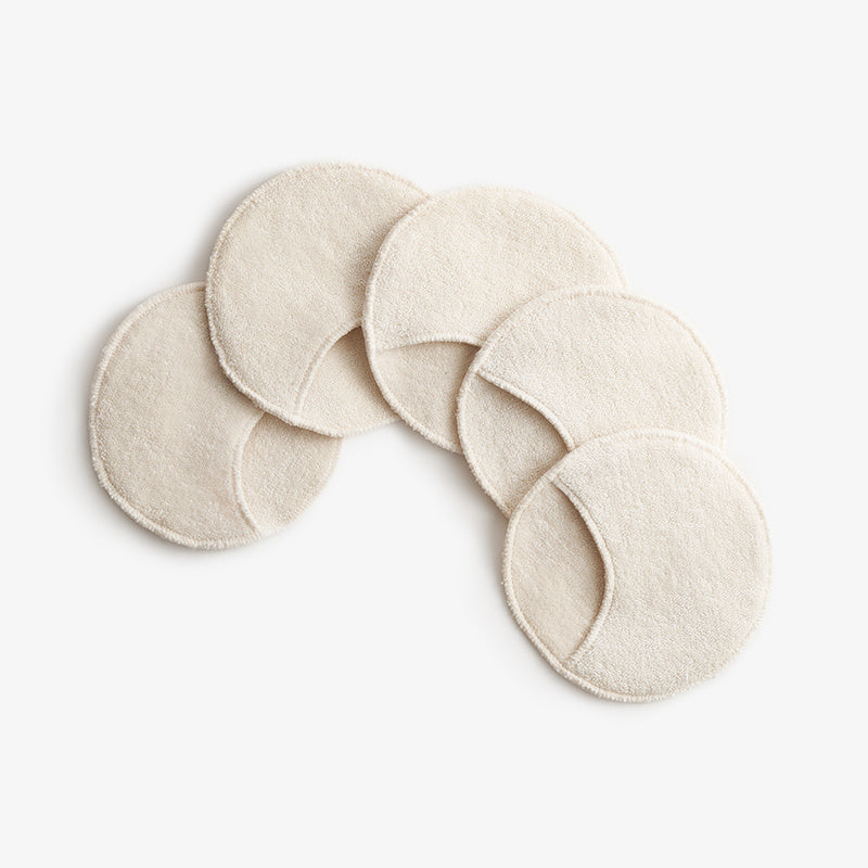 Washable Make-up Cleaning Pads - Natural - Pocket - 5 pieces