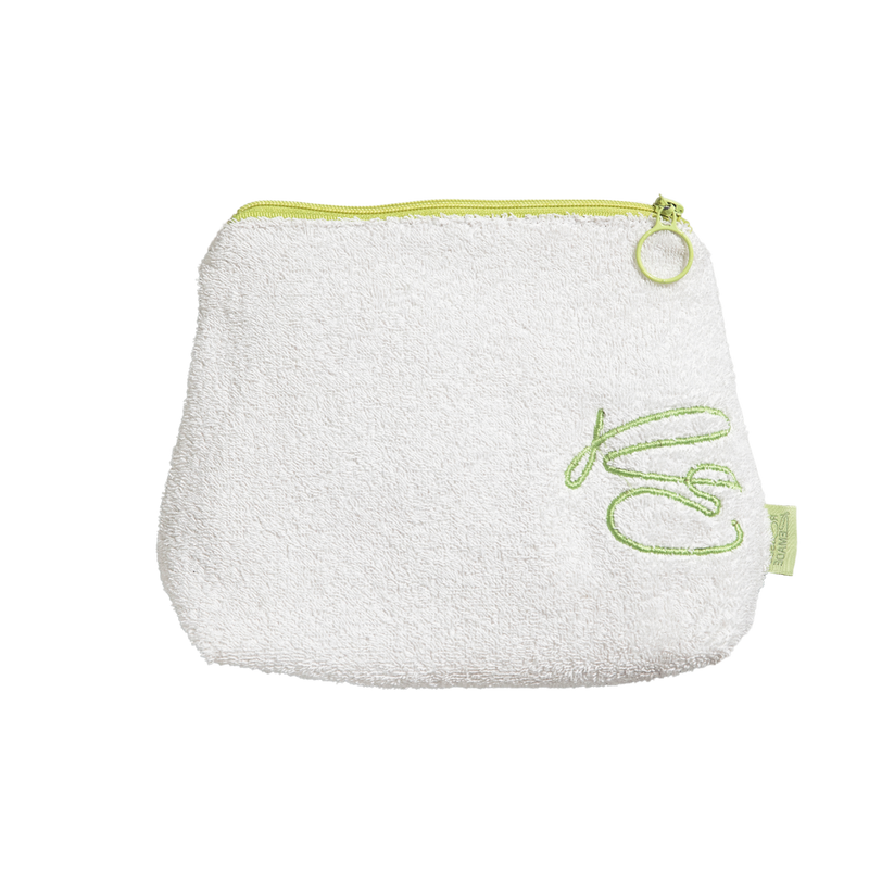 Toiletry bag - Terry cloth - Upcycle - Medium - Lime