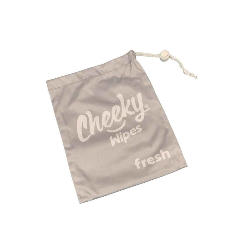 Cheeky Wipes - Baby Fresh Wipes Bag - Silver and Blue