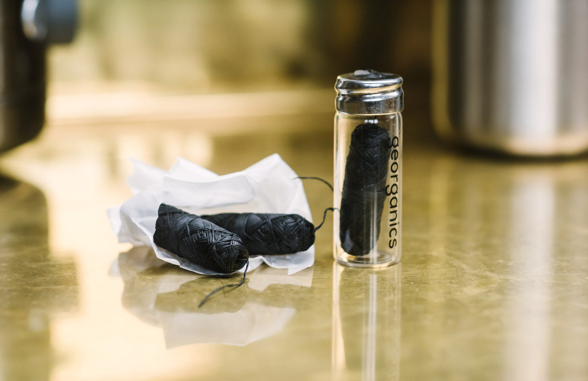 Dental floss refill - charcoal