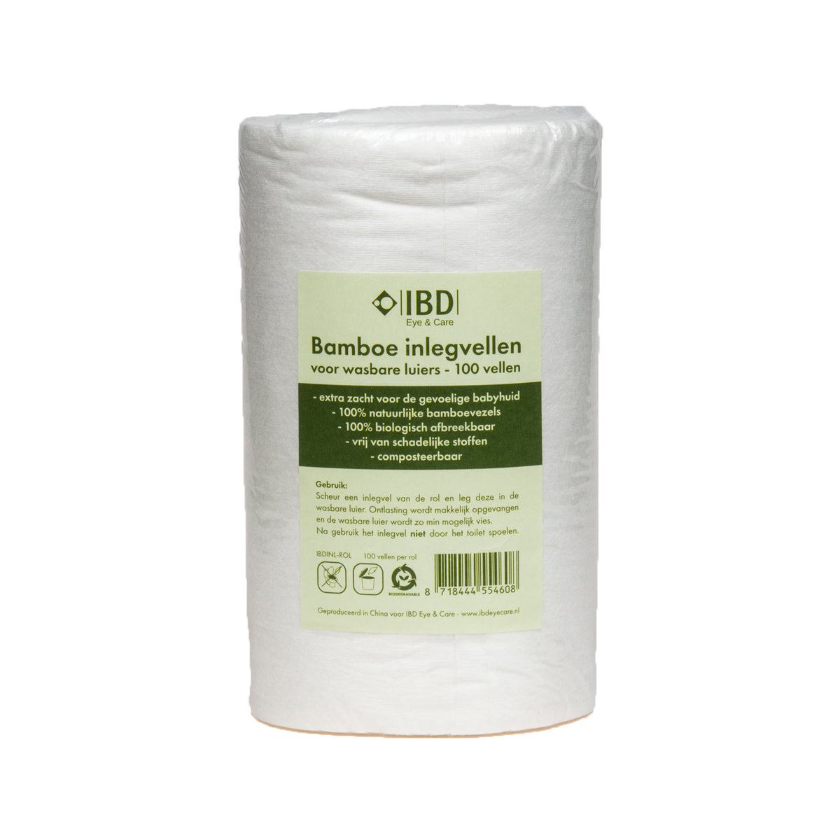 Bamboo inserts 1 roll - 100 sheets
