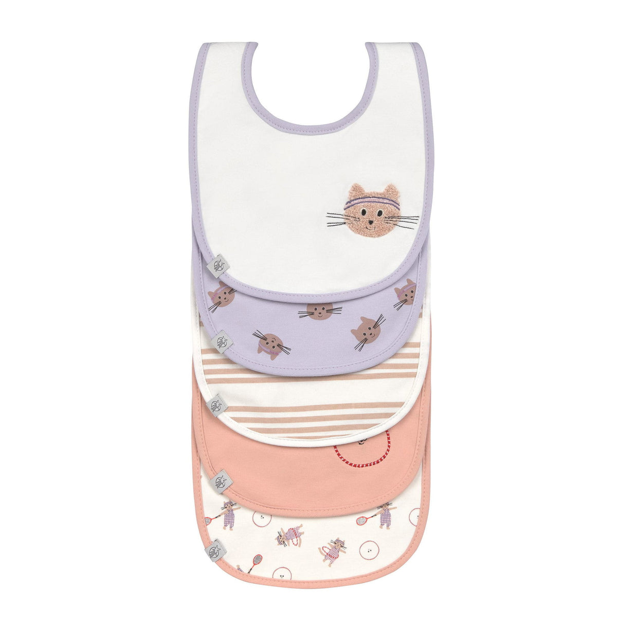 Lässig - Value Pack Bibs - Kitties