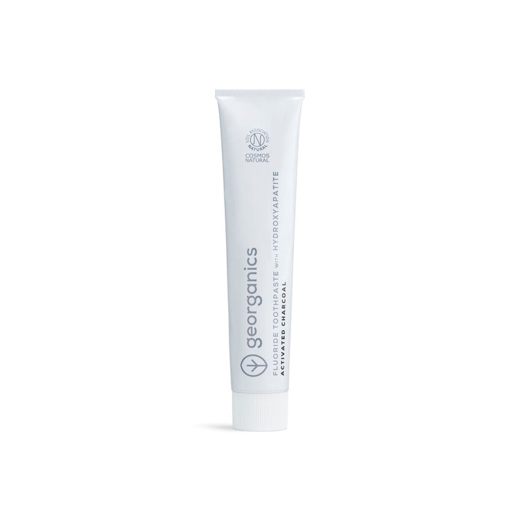 Georganics - Fluoride toothpaste with hydroxyapatite - 75ml - Charcoal