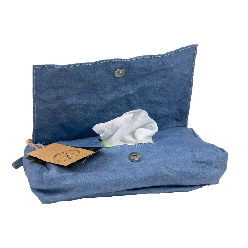 Colibries Birch Cover for Baby Wipes - Denim