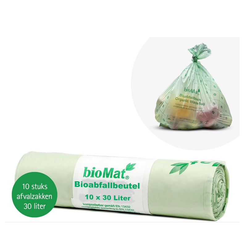 BioMat - Compostable garbage bags - 1 roll - 10 x 30 liters