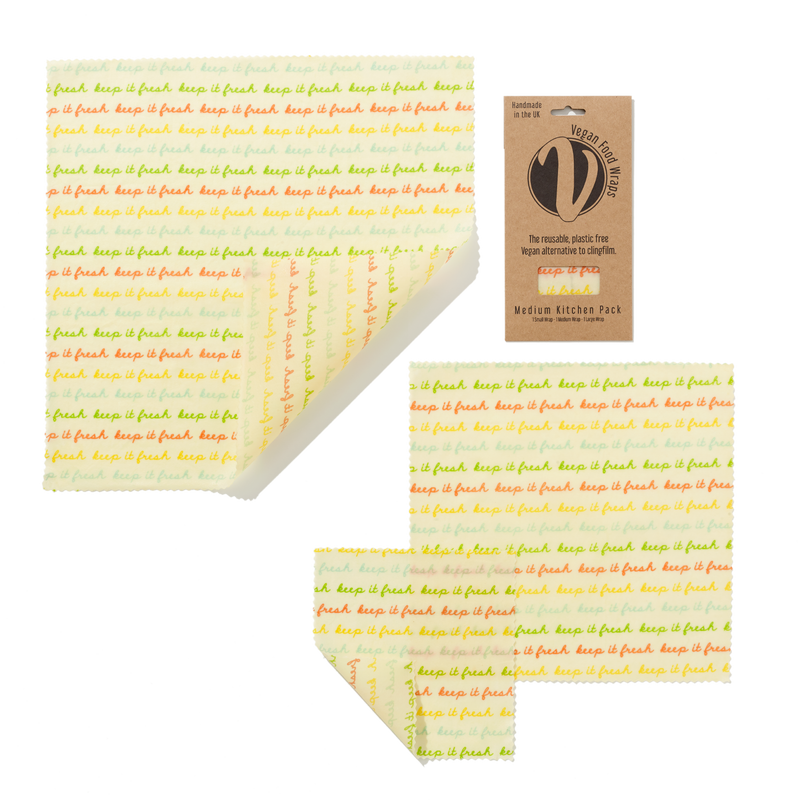Vegan food wraps medium kitchen pack - 3 pieces