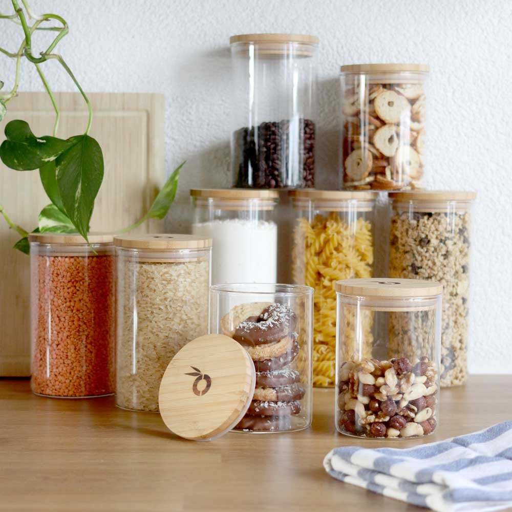 Glass storage jar - 1300ml