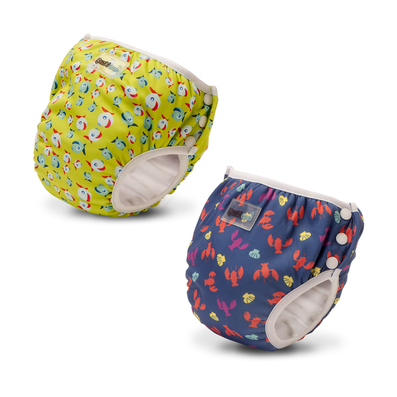 Swim diaper/practice pants Lucky Green + Lobster