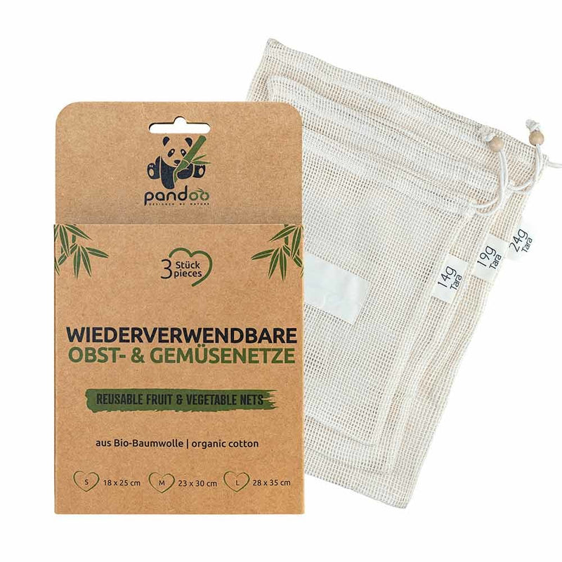 Vegetable & Fruit neat of organic cotton - 3 pieces