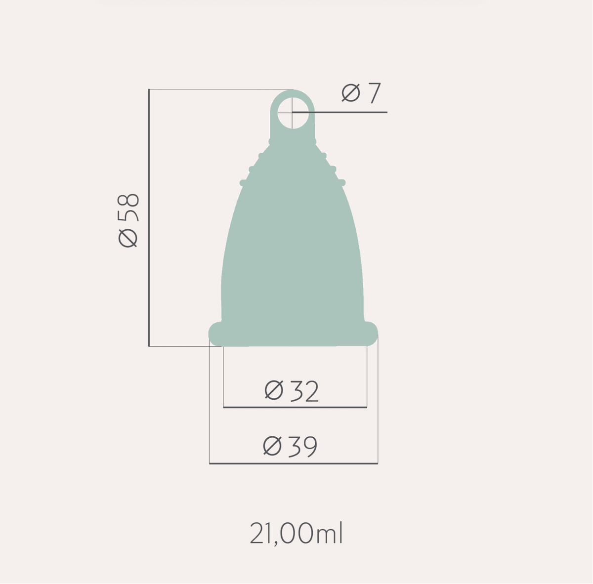 SelenaCup - Menstrual Cup - Transparant