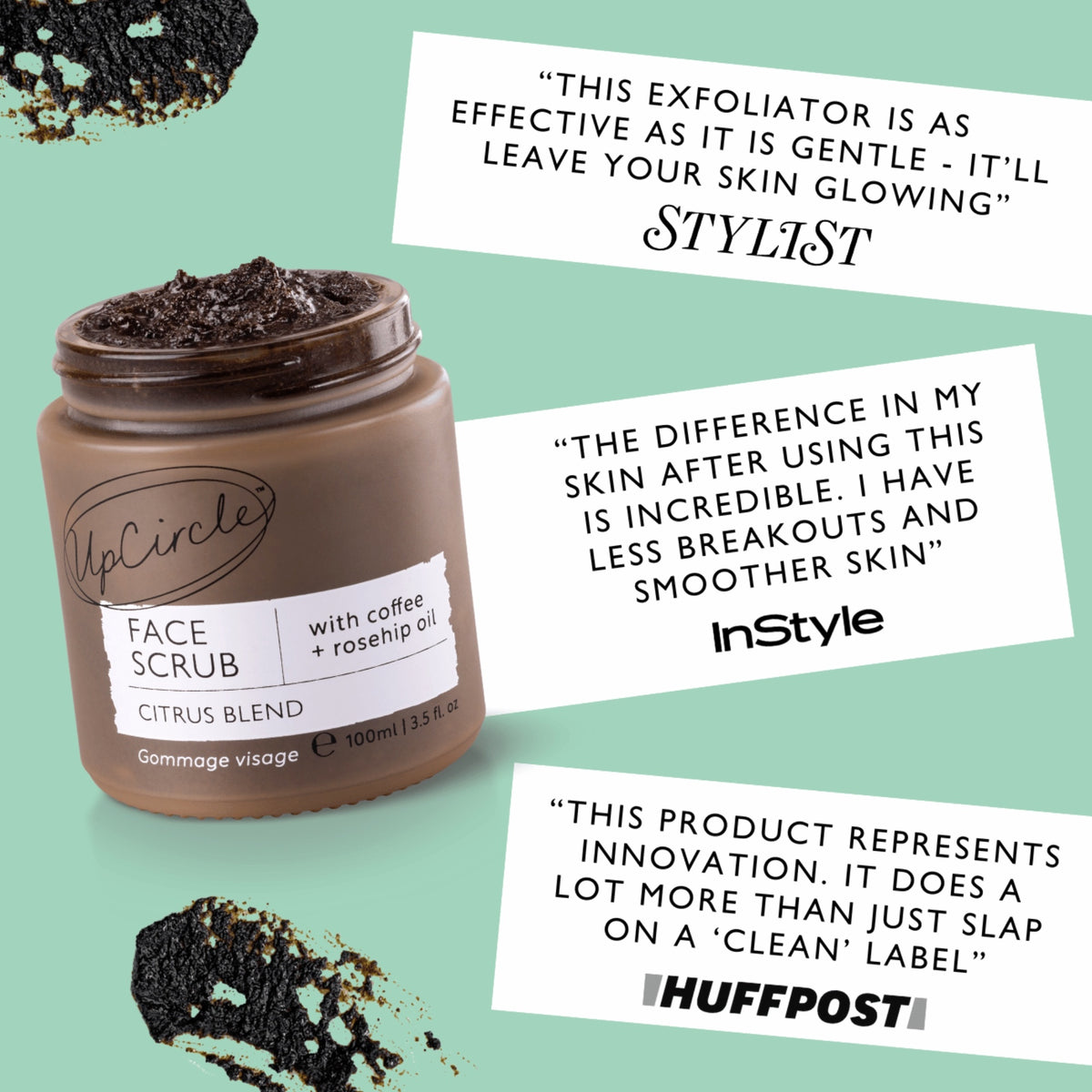 Face Scrub – Upcycled Coffee Grounds – 100 ML