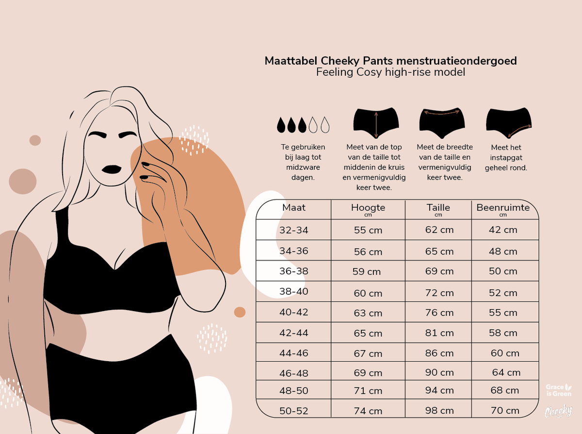 Menstrual Underwear | Feel Cozy | Hipster - Bamboo