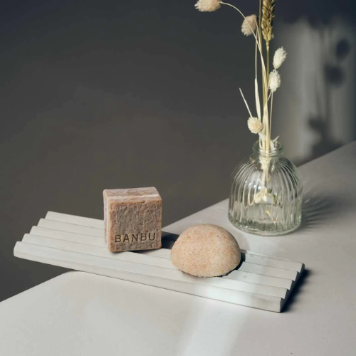Banbu soap holder large | natural stone | Extra absorbent