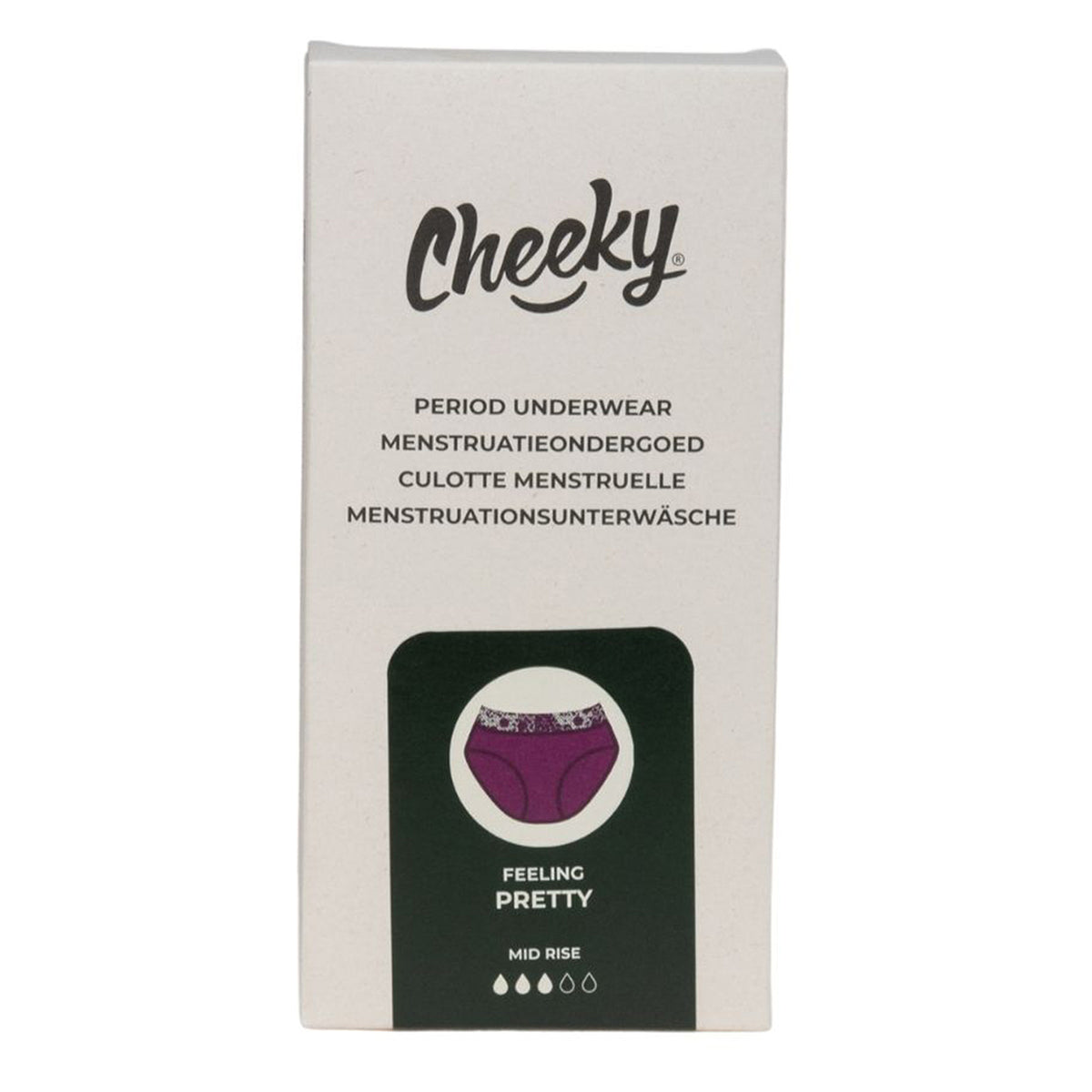 Cheeky Pants menstrual underwear Feeling Pretty - Berry