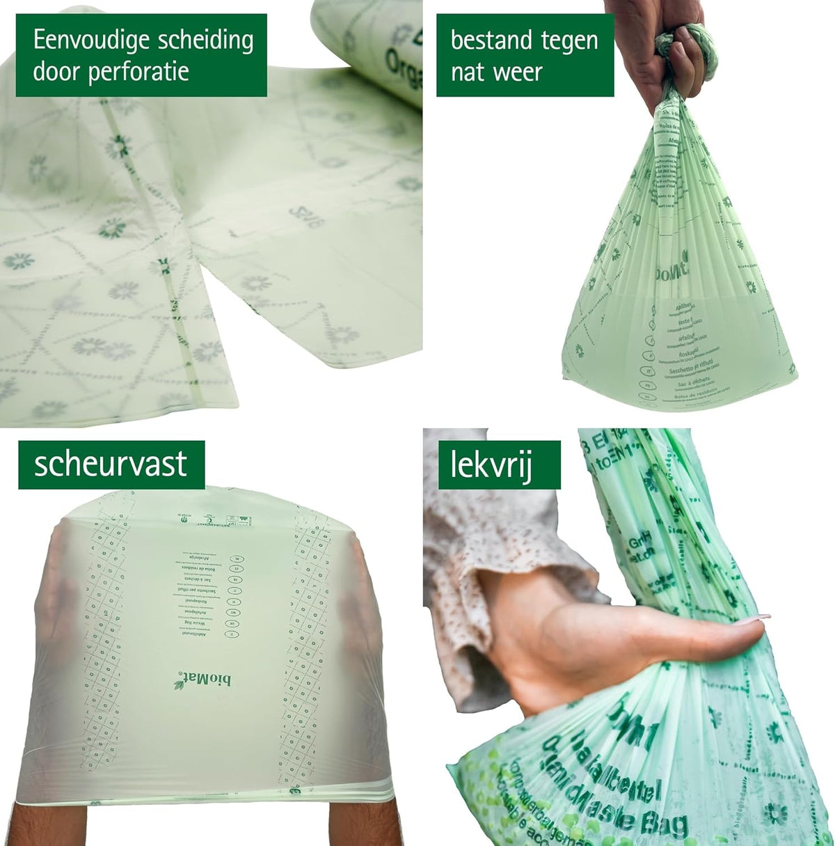 BioMat - Compostable garbage bags - 1 roll - 10 x 30 liters