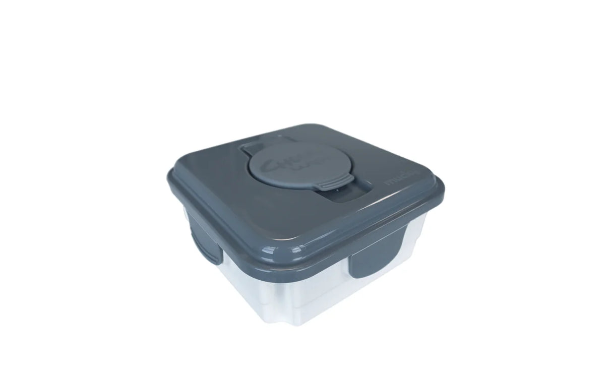 Cheeky Wipes Mucky Container Grey and Green