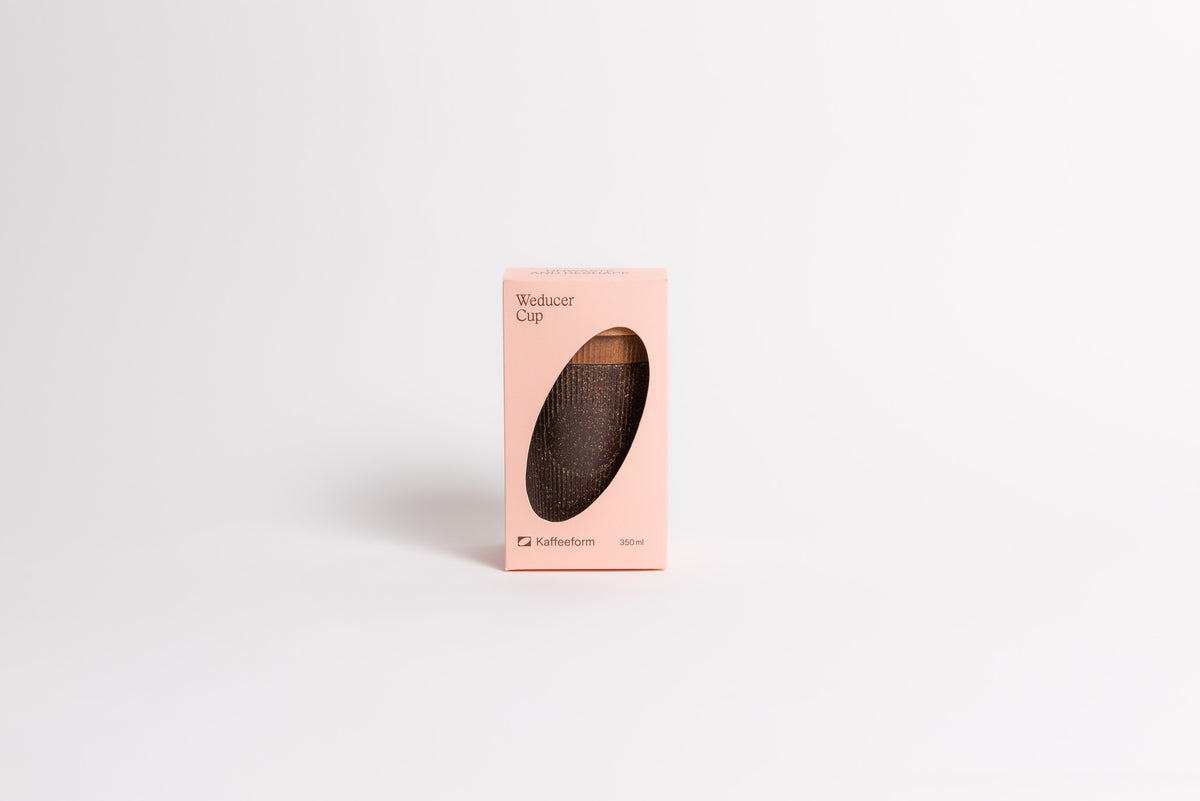 Reusable Coffee Cup Refined + Sealed Cap - Nutmeg - 350 ML