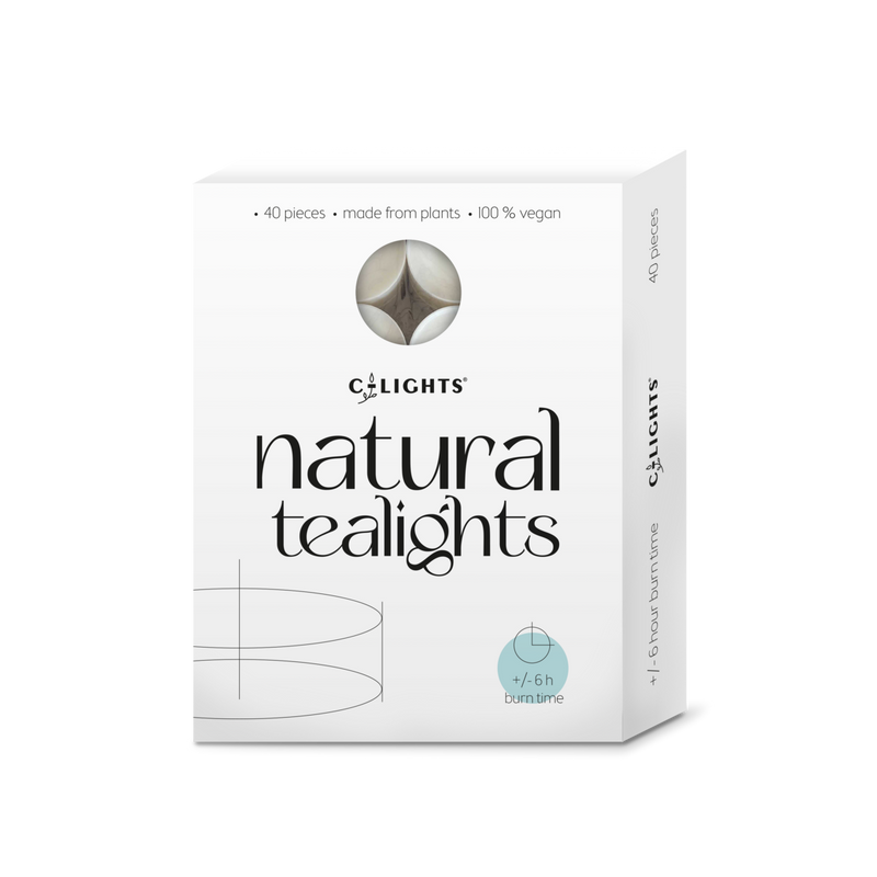 C-Lights Plantaardige theelichtjes – 40 stuks