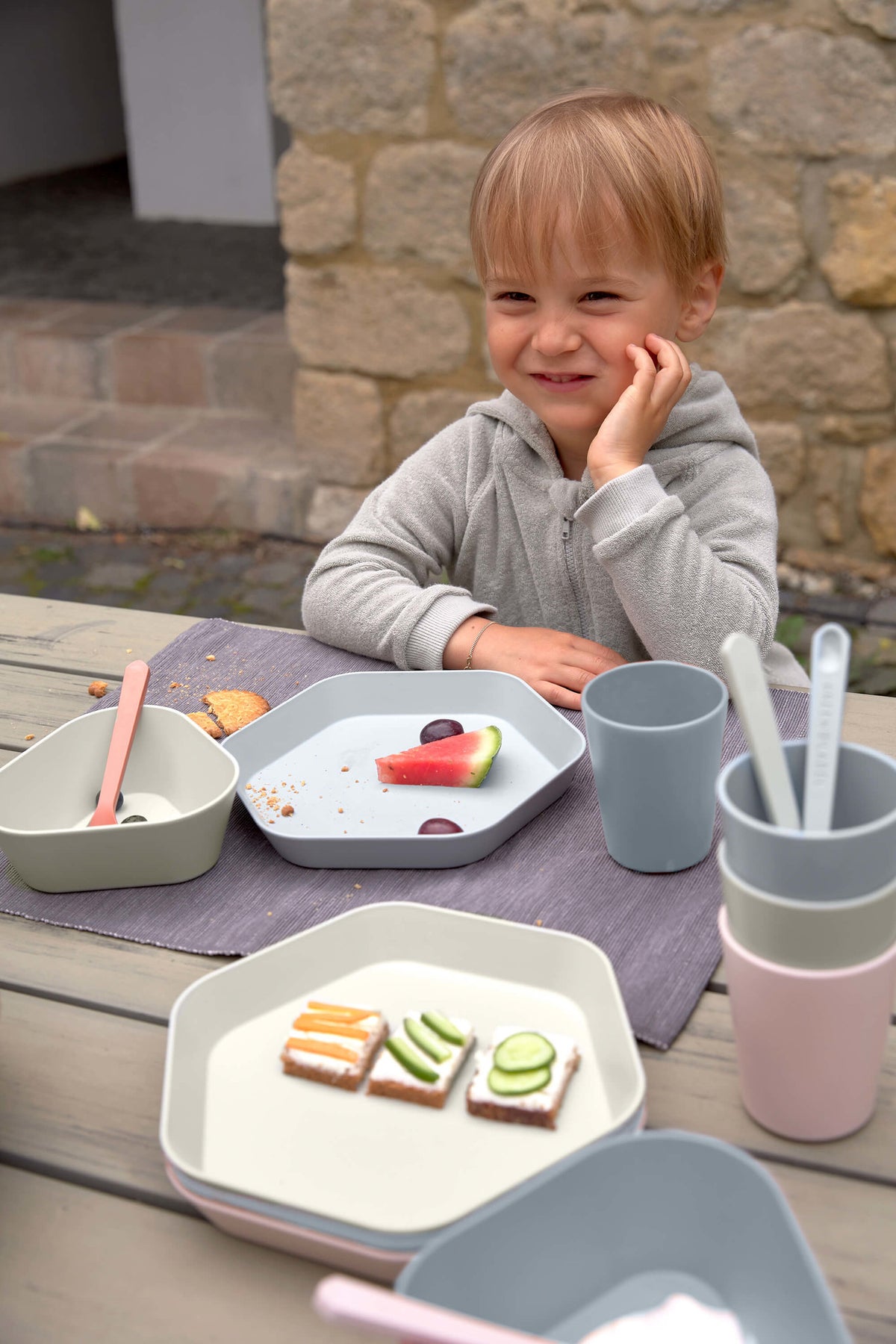 Children's plate - GEO - Different colors - BPA-Free