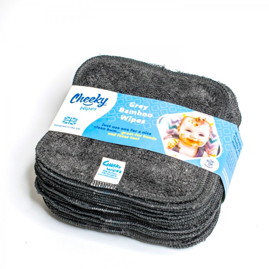 Baby Wipes - Bamboo - 25 Pieces - Gray
