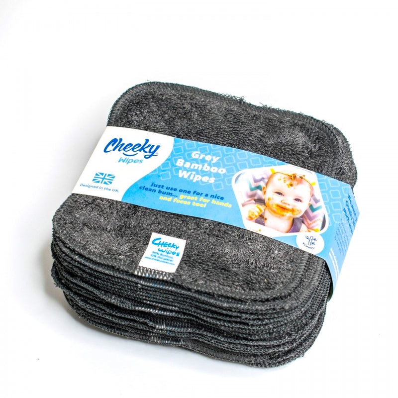 Baby Wipes - Bamboo - 25 Pieces - Gray