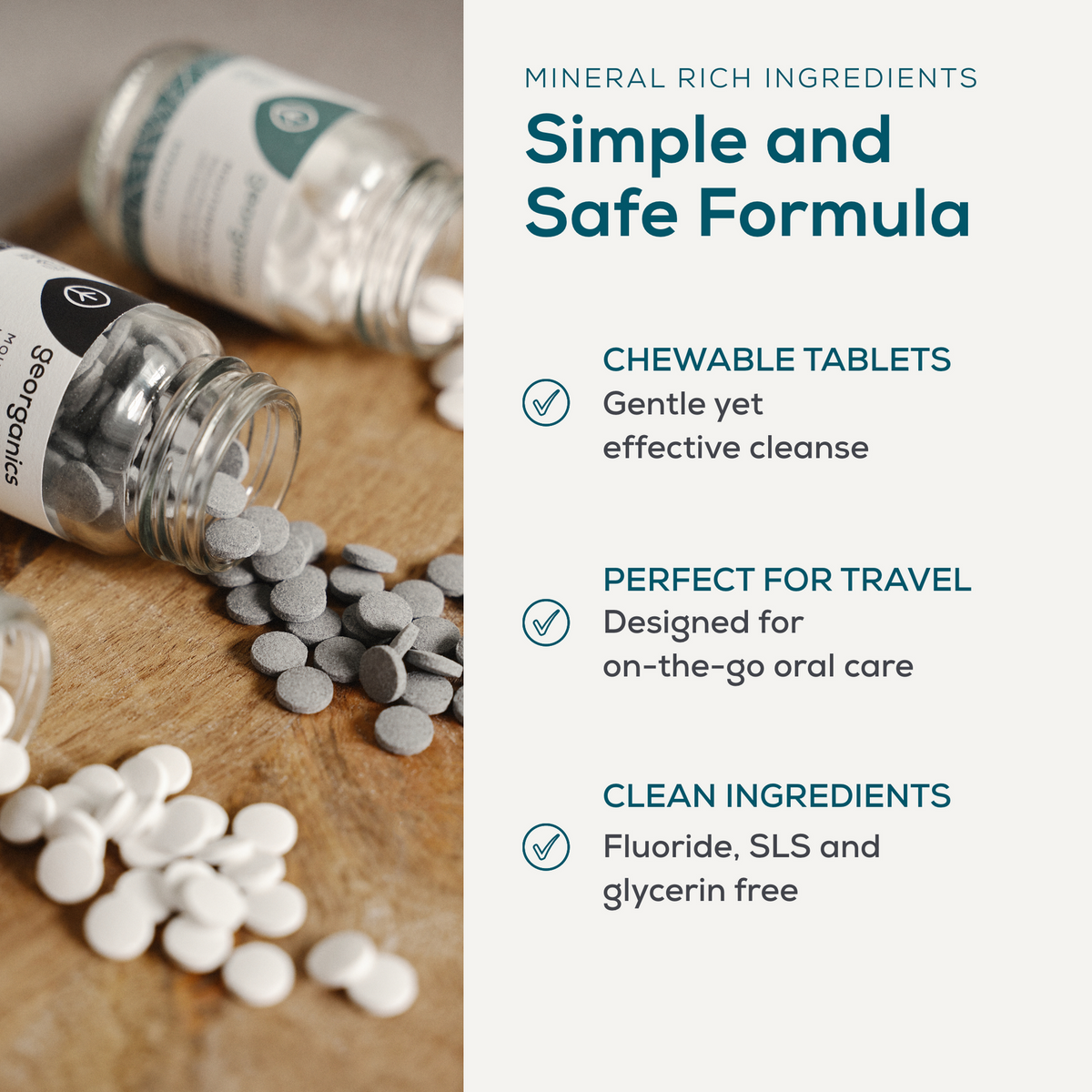 Mineral toothpaste tablets – Peppermint