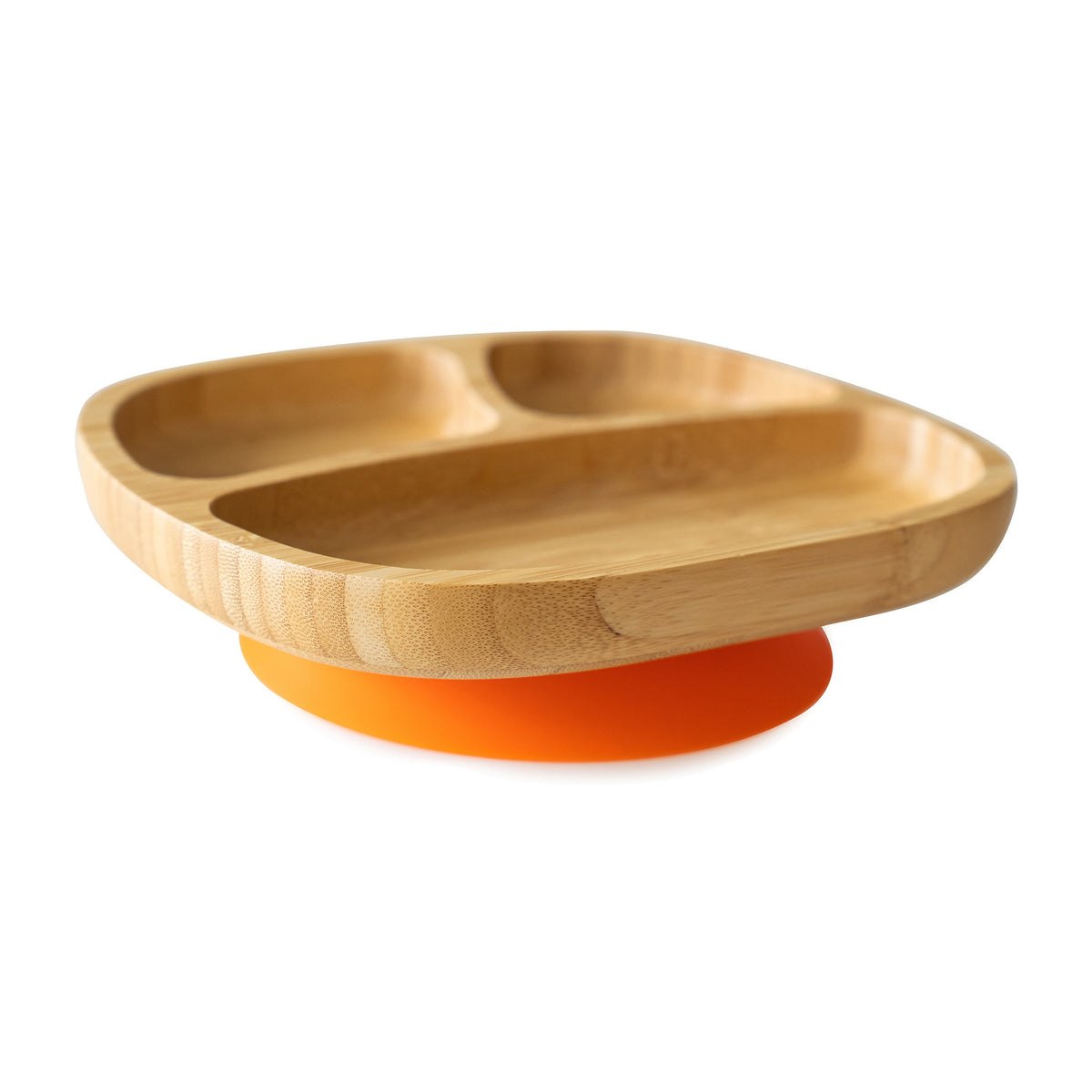 Bamboo plate - 5 colors - with suction cup - Melamine free