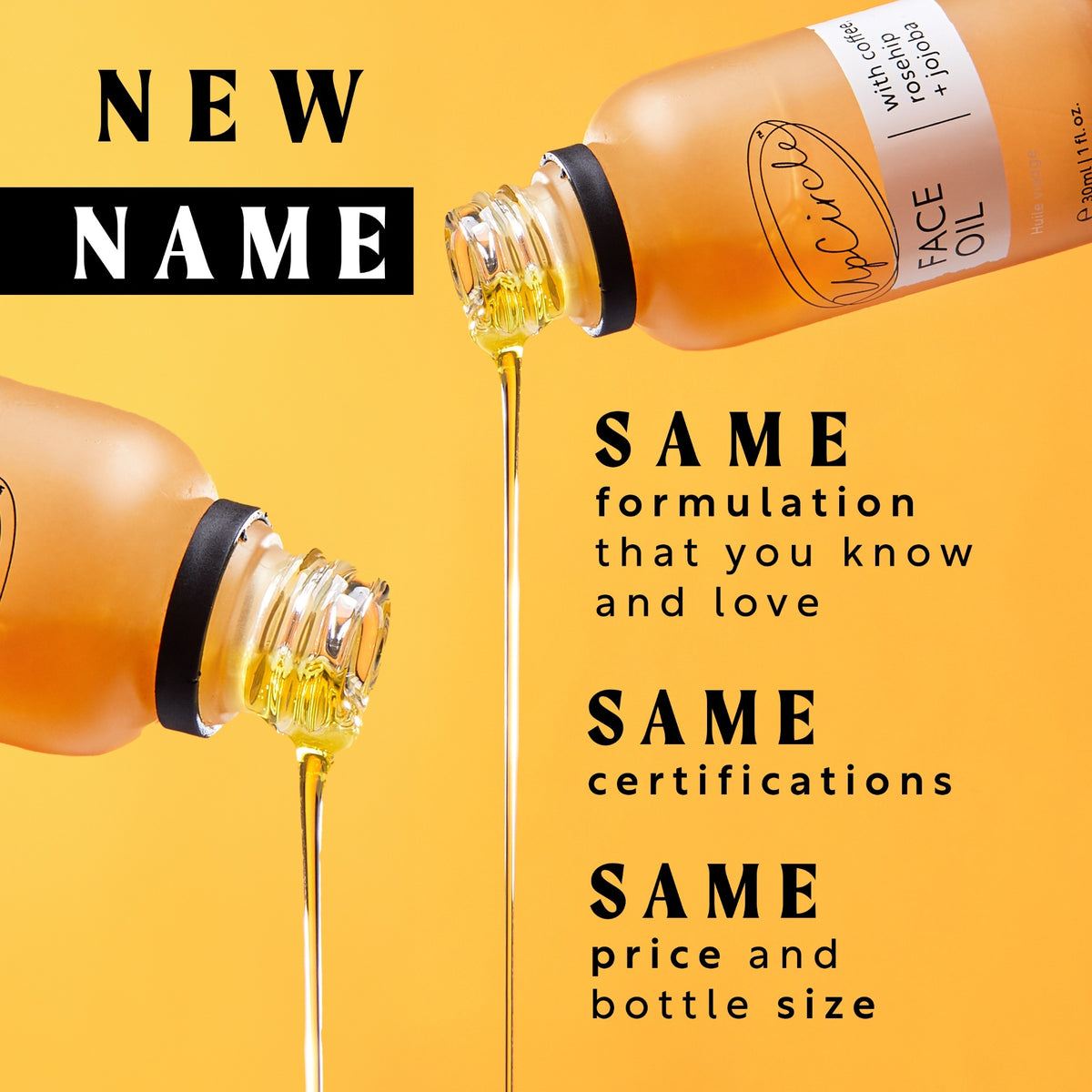 UpCircle - Facial Oil - Coffee & Rosehip - 30 ml