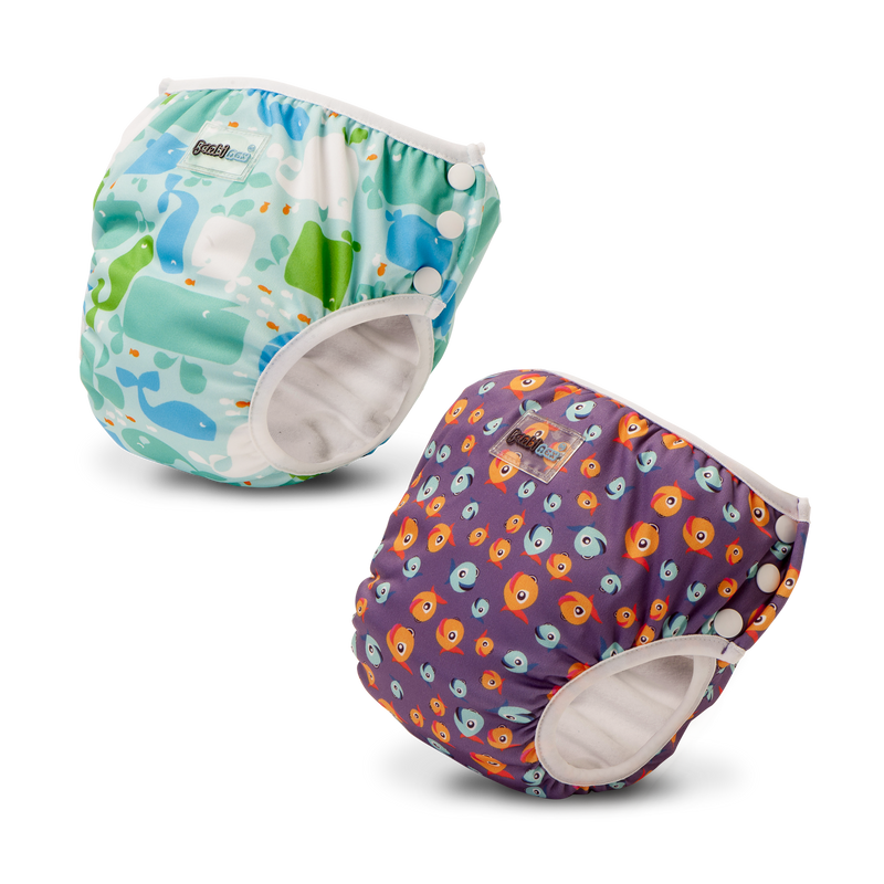 Swim diaper/practice pants Moby + Lucky Purple
