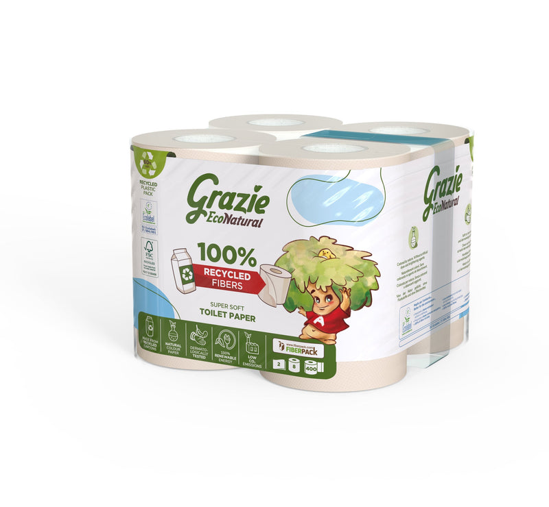 Grazie Natural toilet paper 2-ply - recycled beverage carton