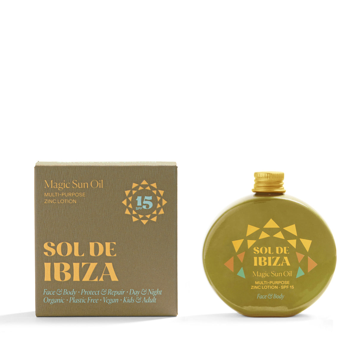 Sol de Ibiza Sol de Ibiza beschermende en herstellende zonneolie SPF15 - 100ml 100 ml