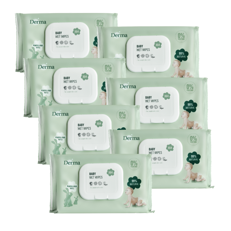 Derma Eco Baby Wipes - 64 Wipes