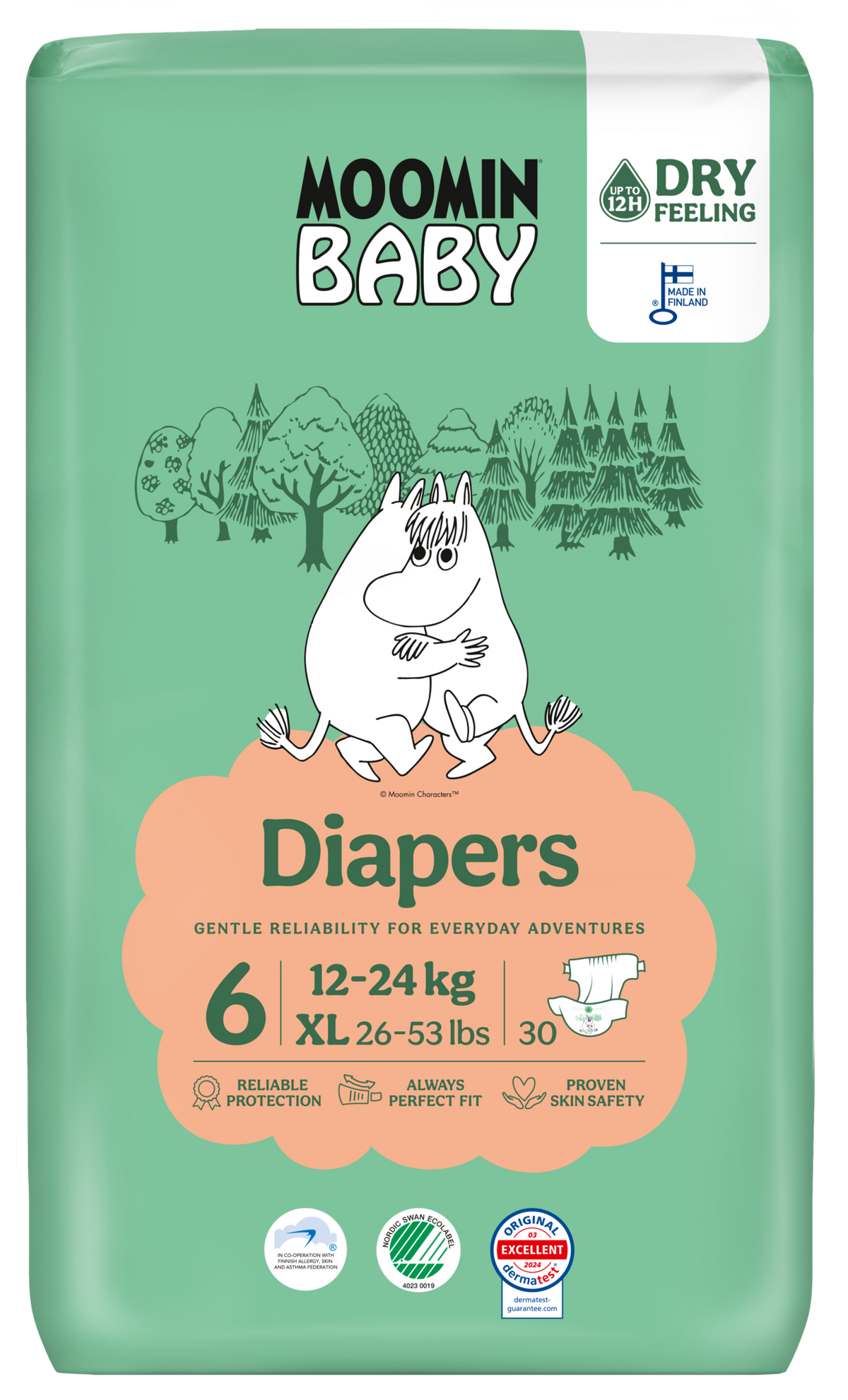 Eco Diapers - size 6 - 12 to 24 kg