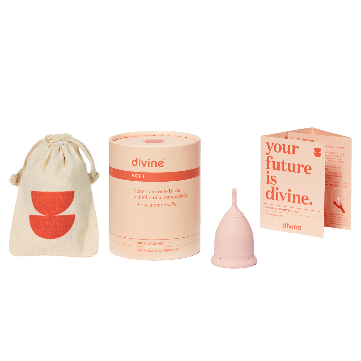 Menstrual cup - size S - 5 colours