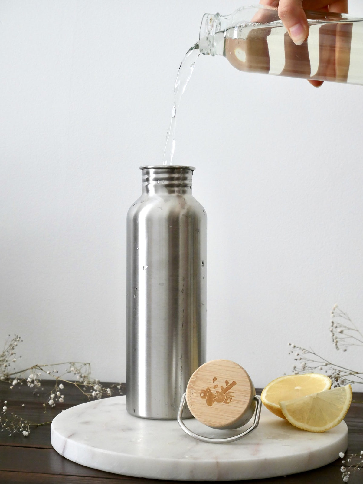 Stainless steel thermos bottle 750 ml - Double-walled insulation