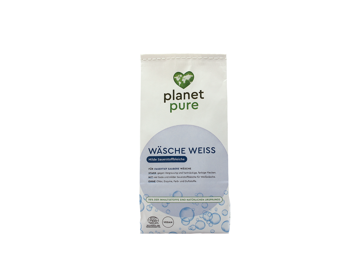 Planet Pure - stain remover powder for white laundry - 450 g