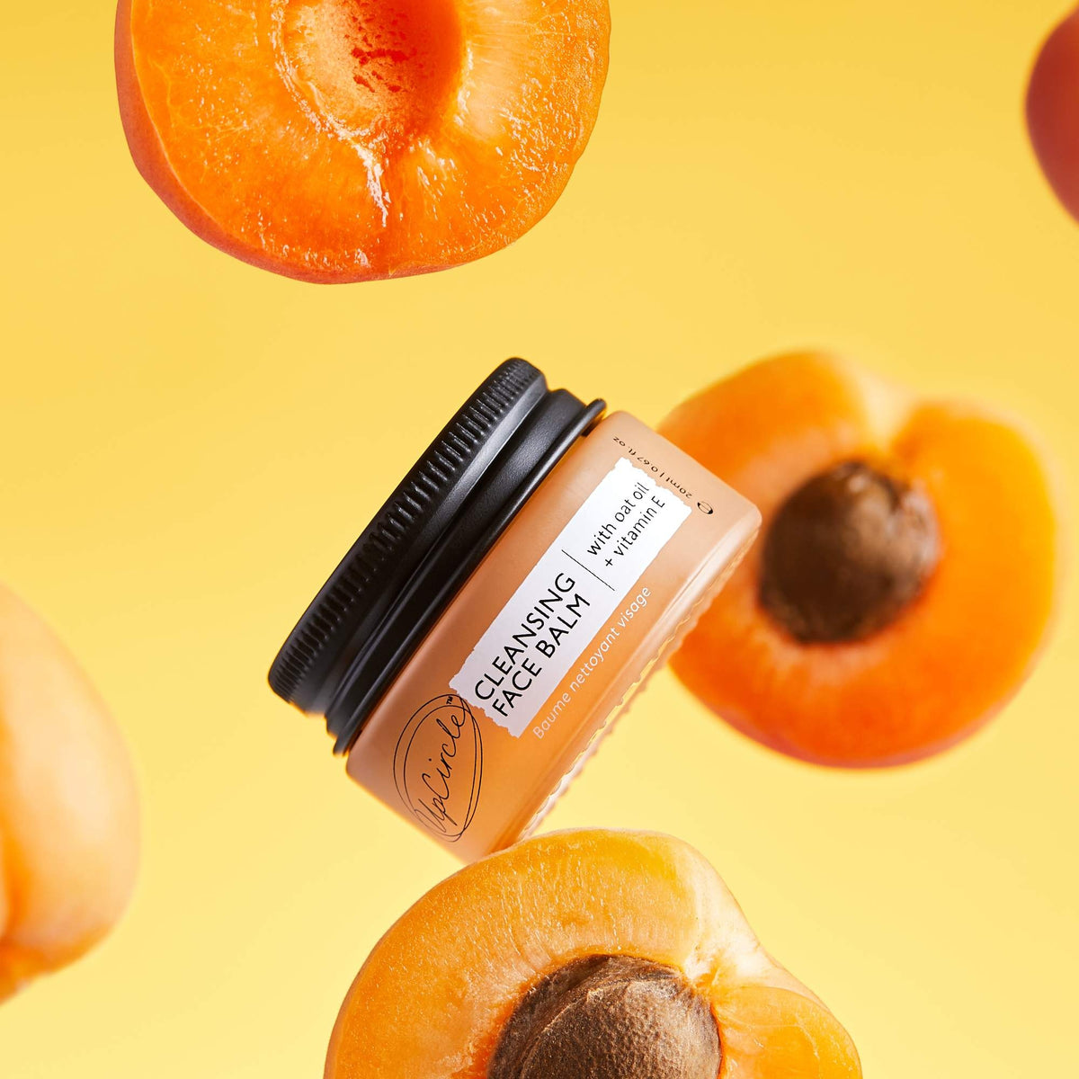 Cleansing Face Balm – Upcycled Apricot Powder – Travel size