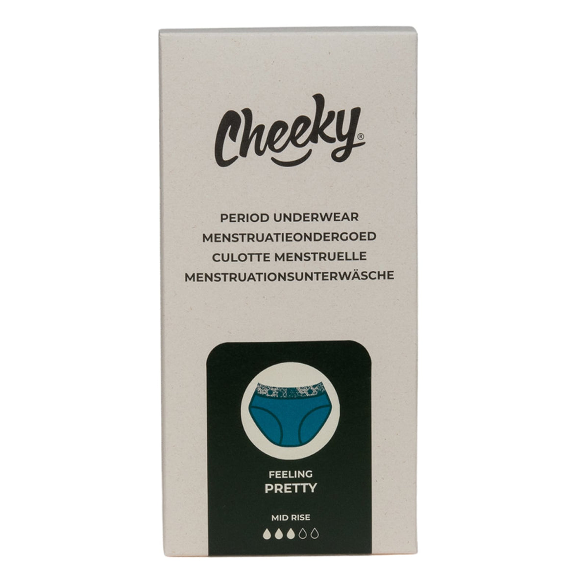 Cheeky Pants menstrual underwear Feeling Pretty - Teal