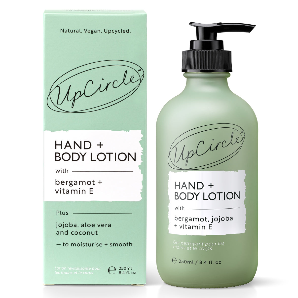 Hand + Body Lotion – Upcycled Bergamot Fruit Water – Travel size