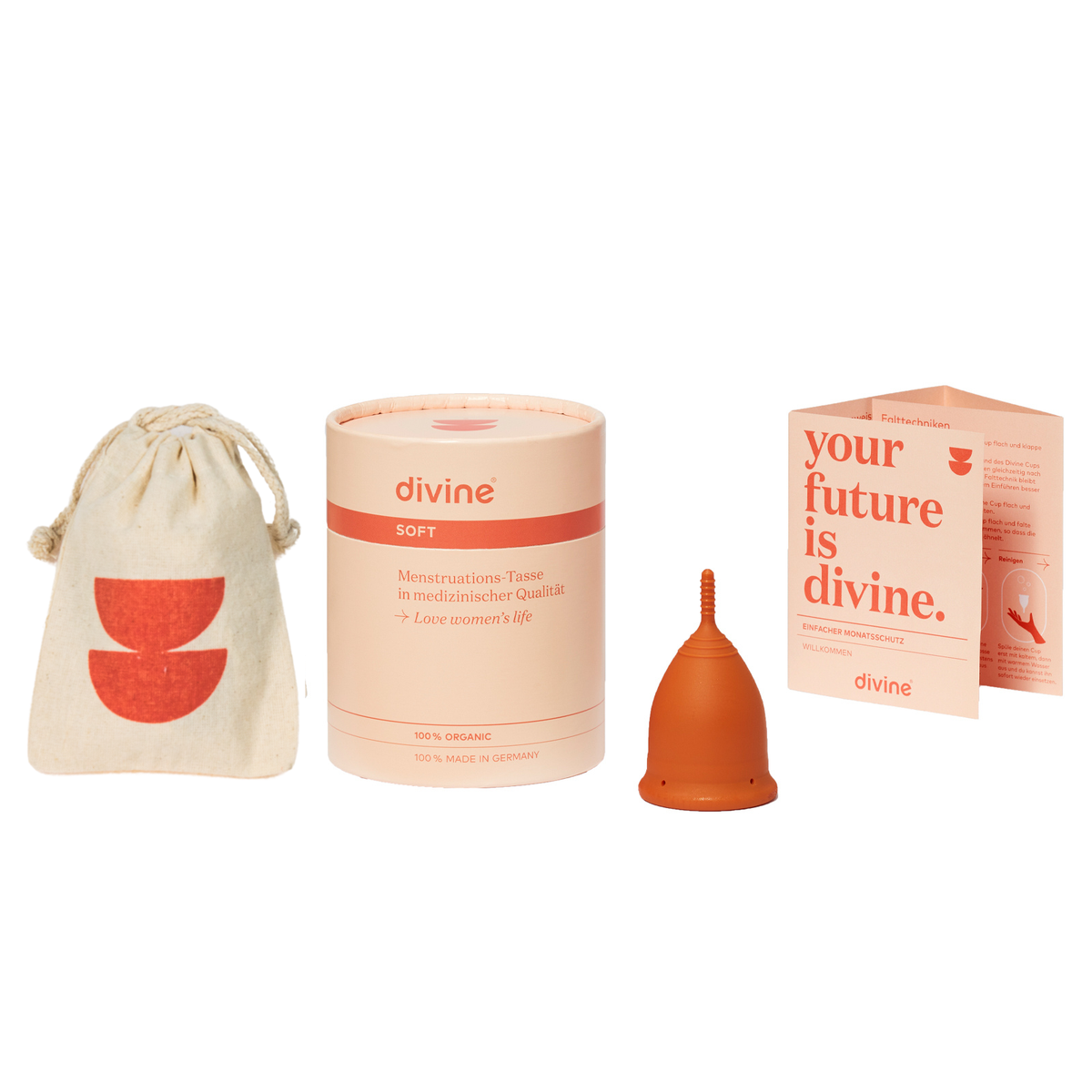 Menstrual cup - size S - 5 colours
