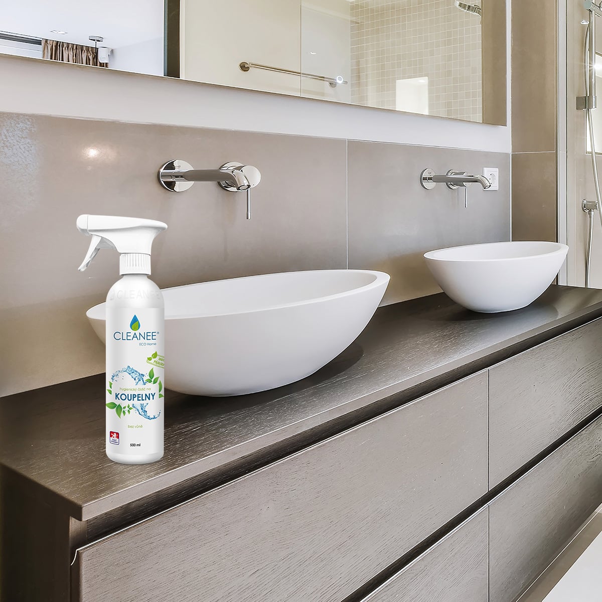 Cleanee ECO natuurlijke badkamerreiniger - 500ml - effectief - langdurige werking Lavendel