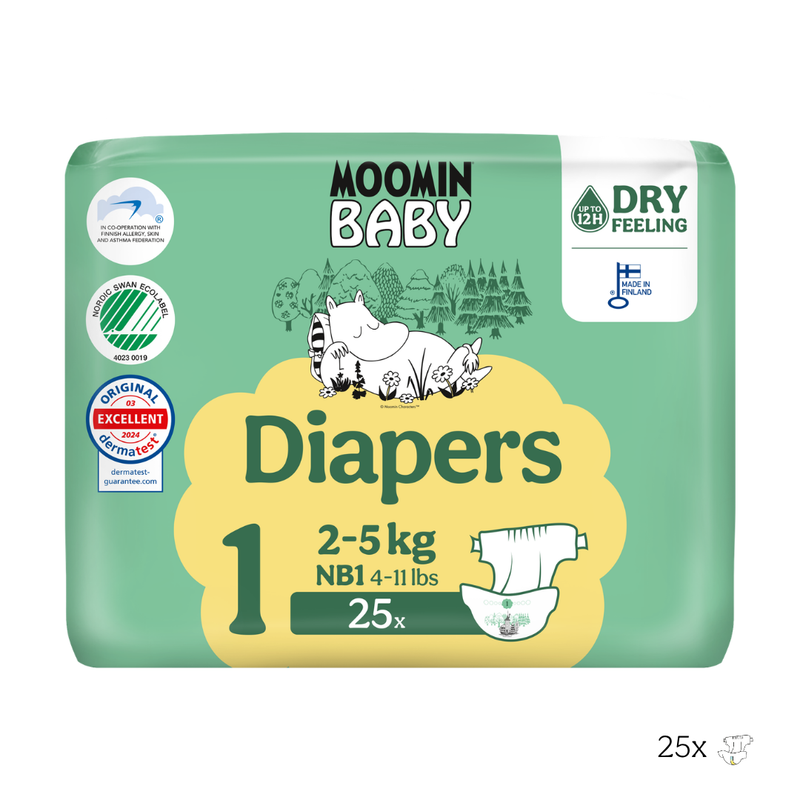 Eco Diapers - size 1 - 2 to 5 kg