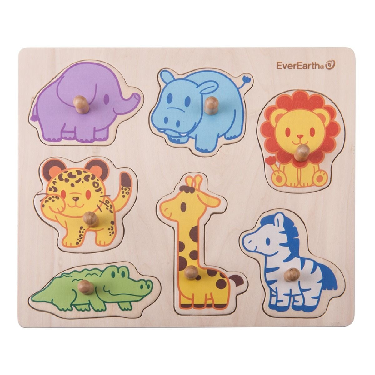 Safari Animals - Button Puzzle