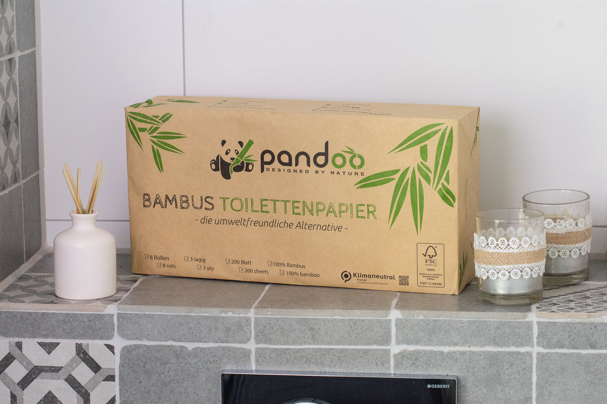 Pandoo bamboo toilet paper - 96 rolls