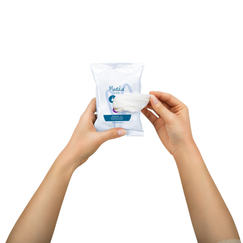 Cleaning wipes for menstrual cups - 20 wipes -Vegan