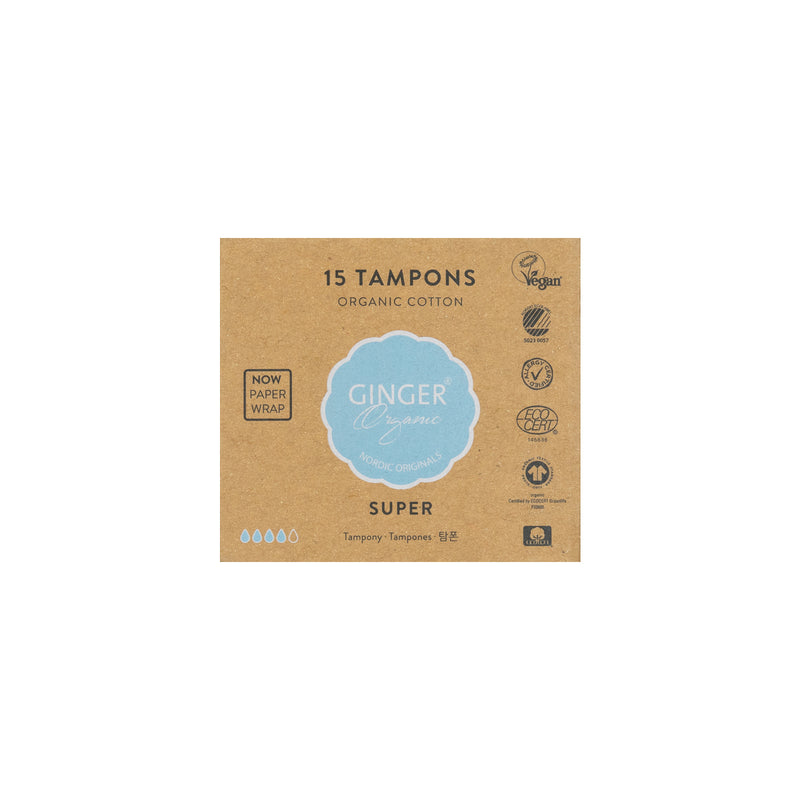 Tampons - 100% pure organic cotton - Super