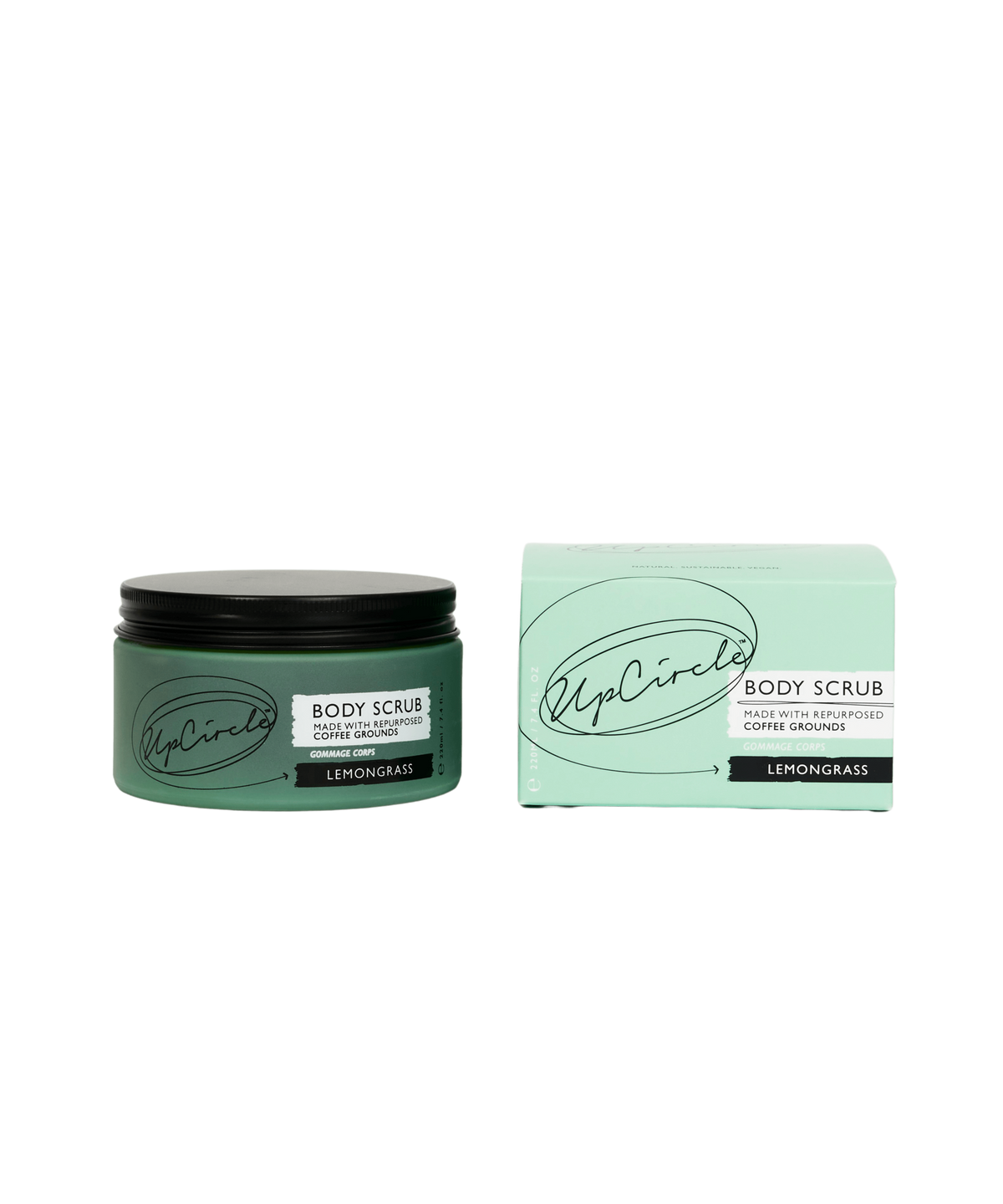 Body Scrub - Reused Coffee Grounds - 220 ml